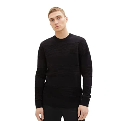 Abbildung von TOM Tailor Denim Strickpullover, Herren, Größe: XXL, Black