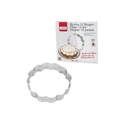 Abbildung von LARES Backform 6021, Motivbackform Blume, aus rostfreiem Edelstahl, Made in Germany