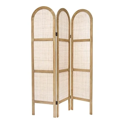 Abbildung von Atmosphera Paravent aus Rattangeflecht H. 170 cm Beige