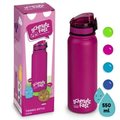 Abbildung von Klarstein Trinkflasche Wakaba Thermosflasche 550ml, Kinderflasche 550 ml Kindergarten Outdoor Schule Sport