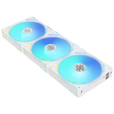 Abbildung von Lian Li PC Lüfter 120mm “AL120 V2 3er Pack für optimale Kühlung RGB &amp; Gehäuselüfter Weiß