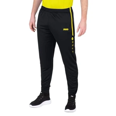 Abbildung von JAKO Active Jogginghose, Herren, Größe: 46/48, Schwarz/neongelb