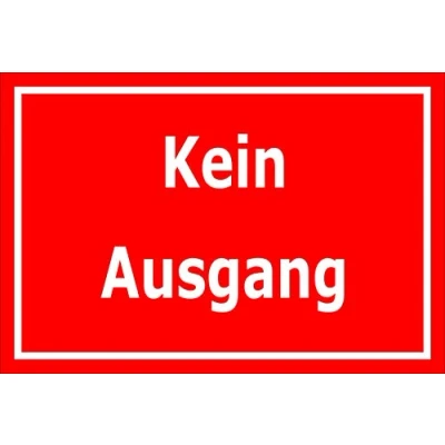 Abbildung von Melis Folienwerkstatt Aufkleber Kein Ausgang 30x20cm S00085 088 D 20 VAR