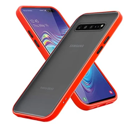 Abbildung von Cadorabo Hülle kompatibel mit Samsung Galaxy S10 4G Schutzhülle TPU Silikon Case Hybrid Matt Design Anti Rutsch Slim Kratzfest Weiche Gummi Rundumschutz für in Transparent
