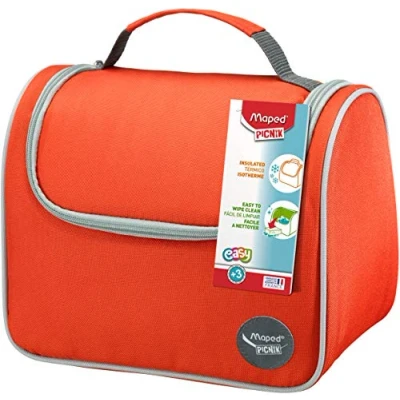 Abbildung von 6 x Maped Lunch Tasche isoliert Kids Origins rot 170x190x250mm