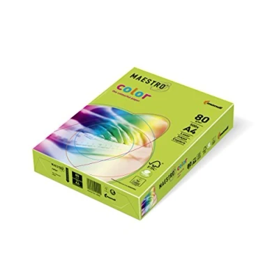 Abbildung von Kopierpapier MAESTRO® color, intensivfarben, A4, 80 g/qm, lindgrün, Packung = 500 Blatt