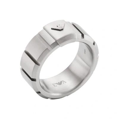 Abbildung von Emporio Armani Ring silvercoloured, Herren, Größe: 59/60, Silver coloured