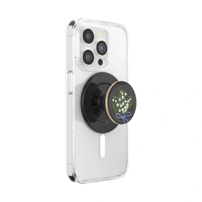 Abbildung von PopSockets: PopGrip Round für MagSafe Inklusive Adapterring Ausziehbarer Sockel und Griff mit einem Austauschbarem Top Smartphones Hüllen Lily of The Valley