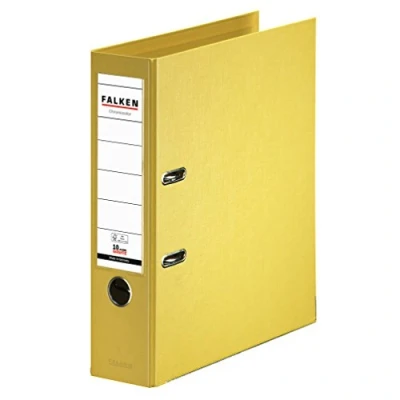 Abbildung von Falken Ordner Chromocolor A4 PP 80mm gelb
