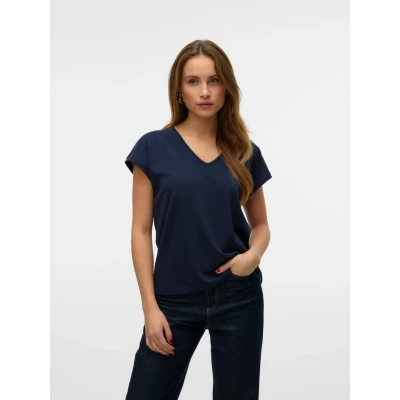 Abbildung von Vero Moda Kurzarmshirt VMLUNA SS V NECK TEE JRS NOOS