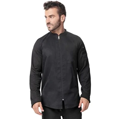 Abbildung von Chef Works Herren Nepal Kochmantel, schwarz, Small
