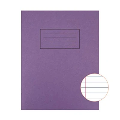 Abbildung von Silvine Schulheft liniert mit Rand, 48 Seiten, 203 x 165 mm, Violett, 10 Stück