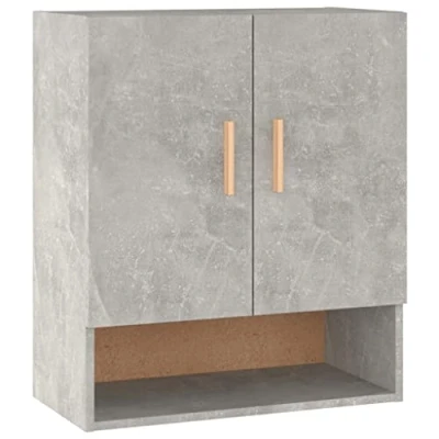Abbildung von vidaXL Wandschrank Hängeschrank Lagerschrank Bücherschrank Schrank Aufbewahrungsschrank Wohnzimmer Schlafzimmer Betongrau 60x31x70cm Holzwerkstoff