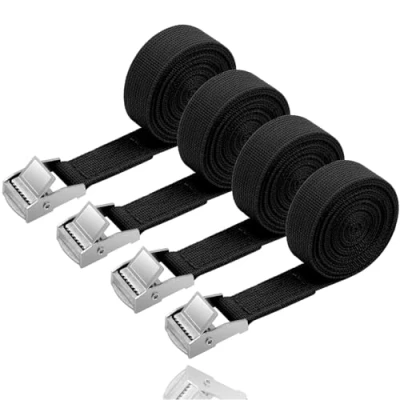 Abbildung von toolmate® Zurrgurt 5x Zurrgurte 250 cm mit Klemmschloss Befestigungsgurt Spanngurt (Packung, 5 St., Zurrgurt) Metallösen / hohe Zugkraft fester Halt