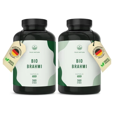 Abbildung von Bio Brahmi Kapseln Gedächtniskraut mit Bacosiden Vegan 720 St