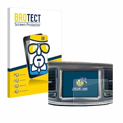 Abbildung von BROTECT Schutzglas für Dodge Challenger Uconnect 8.4&quot; 2015 2022 Schutzfolie Panzer Folie Glas [Extrem Kratzfest 9H, Anti Fingerprint,