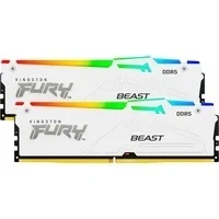 Abbildung von Kingston Fury Beast Weiß RGB Expo 32GB 6400MT/s DDR5 CL32 DIMM Desktop Gaming Speicher Kit mit 2 KF564C32BWEAK2 32