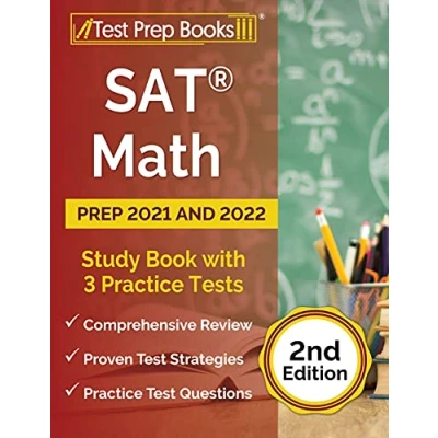 Abbildung von SAT Math Prep 2021 and 2022: Study Book with 3 Practice Tests [2nd Edition]