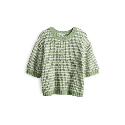 Abbildung von OPUS Palvadora Tshirt print, Damen, Größe: 34, Green glow