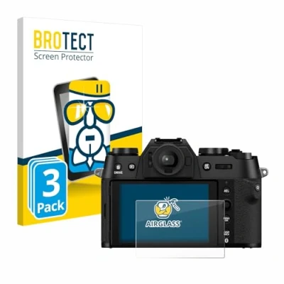 Abbildung von BROTECT Schutzglas für Fujifilm X T50 (3 Stück) Schutzfolie Panzer Folie Glas [Extrem Kratzfest 9H, Anti Fingerprint, Ultra Transparent]