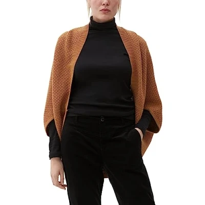 Abbildung von s.Oliver Poncho Cape, Damen, Größe: One Size, Sandstein