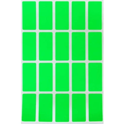 Abbildung von Sticker Neon Grün 40 mm x 19 Etiketten 4 cm 1,9 viereckige Aufkleber 300 Stück von Royal Green