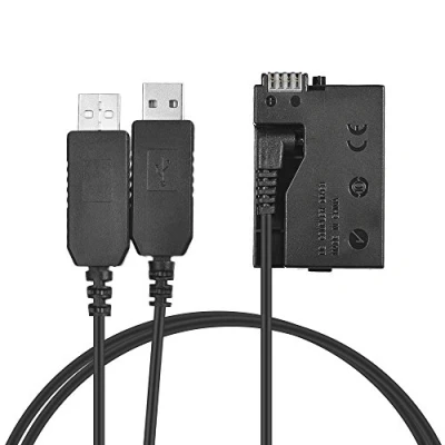 Abbildung von Andoer LP E8 DC Koppler USB Ladegerät Dummy Akku Kamera Kit für Canon Rebel T3i T2i T4i T5i EOS 600D 550D 650D 700D Kuss X5 X4 X6