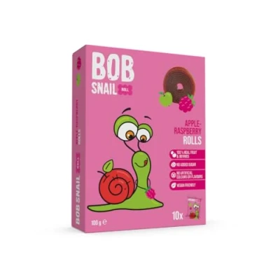 Abbildung von Obstbrötchen, Apfel und Himbeere, 100 g, Bob Schnecke