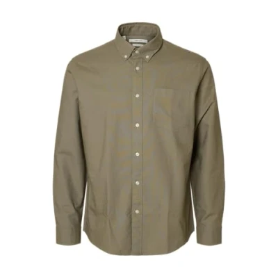 Abbildung von Selected Homme Regrickox FLEX LS W NOOS Hemd, Herren, Größe: Small, Vetiver