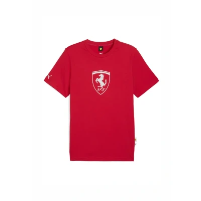 Abbildung von Puma Scuderia Ferrari Sportswear Tonal Shield T Shirt Herren Mit Logo Print Rosso Corsa Größe: S
