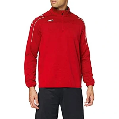 Abbildung von JAKO Classico ZIP Sweatshirt, Herren, Größe: XXL, Rotweiss