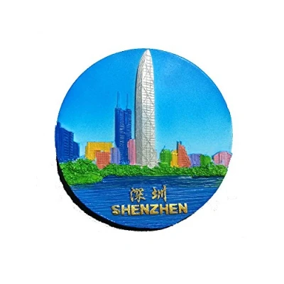 Abbildung von Shenzhen China 3D Kühlschrankmagnet, Reise Souvenirs, kreative Heimdekoration, Porzellan Aufkleber