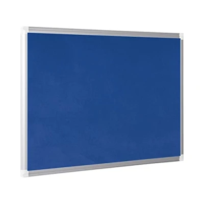 Abbildung von Bi Office Filztafel New Generation, Pinnwand mit Aluminiumrahmen, 90 x 60 cm, Blau