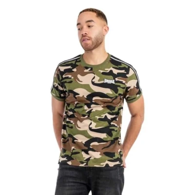 Abbildung von Lonsdale Normale Passform Gunnista Tshirt print, Herren, Größe: XL, Camo woodland