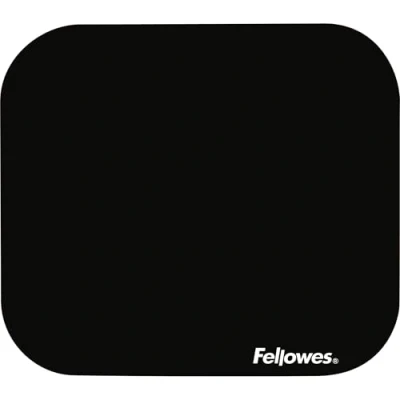 Abbildung von Fellowes Einfarbig Polyester Oberfläche rechteckig Mauspad schwarz