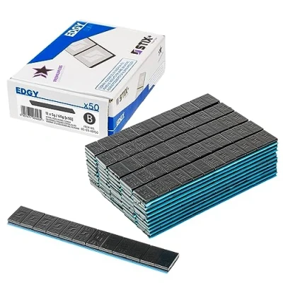 Abbildung von Stix 50x Klebegewichte Schwarz mit Abrisskante 12x5g Auswuchtgewichte Kleberiegel Alufelgen