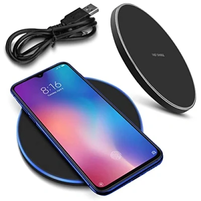 Abbildung von QI Wireless Kabellos Ladestation kompatibel für Xiaomi Mi 10 Pro Charger Induktives Universal Schnellladegerät