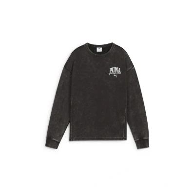 Abbildung von Puma CLASS Bequemer Crewneck Mit Waschung Damen Print Black Größe: M