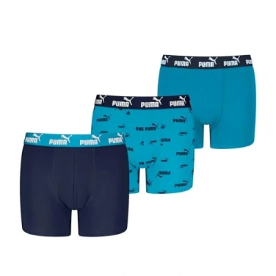 Abbildung von PUMA Boy&#039;s Elements Boxer, Navy/Blue, 146/152 (3er Pack)