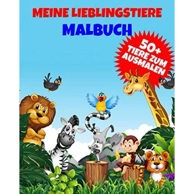 Abbildung von Meine Lieblingstiere Malbuch: Mehr als 50 Tiere zum Ausmalen