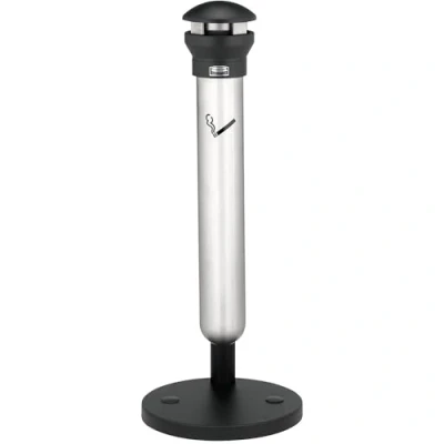 Abbildung von Rubbermaid Commercial Products Infinity Stand Alone Smoking Receptacle Stainless Steel/Black