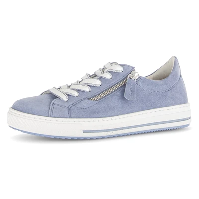Abbildung von Gabor Plateausneaker &quot;FLORENZ&quot;, Schnürschuh, Halbschuh mit Kontrastnähten an der Ferse, G Weite