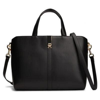 Abbildung von Tommy Hilfiger Heritage Satchel Handtasche, Damen, Größe: One Size, Black