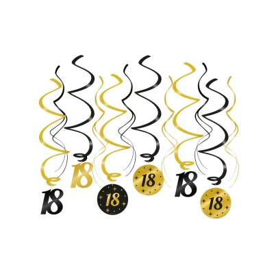 Abbildung von Hang Decoration Wirbel 18 Jahre Nobel 70x14cm 6 Stück