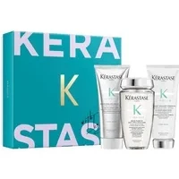 Abbildung von KERASTASE_SET Symbiose Hautreinigendes und feuchtigkeitsspendendes Shampoo 250ml + Haar Kopfhautspülung 200ml Mikro Peeling