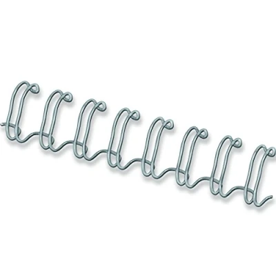 Abbildung von Fellowes Drahtbinderücken A4, 12mm, silber, 100 Stück