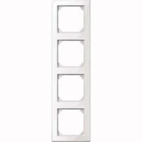 Abbildung von Schneider Electric Merten 478419 M SMART Rahmen für Steckdosen und Schalter 4 fach, polarweiß glänzend