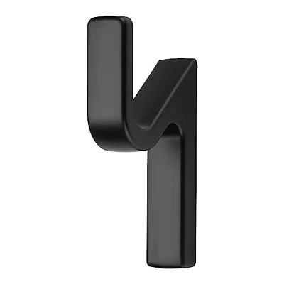 Abbildung von SO TECH® Kleiderhaken Garderobenhaken ANGOLO 7,6 x 1,4 cm, (1 St), schwarz matt inklusive Befestigungsschrauben