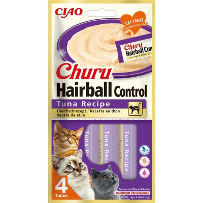 Abbildung von Inaba Churu Puree Hairball Katzensnack Thunfisch