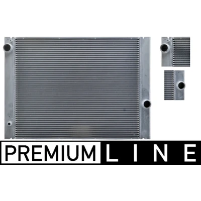 Abbildung von MAHLE ORIGINAL CR 511 000P Kühler, Motorkühlung für Fahrzeuge mit/ohne Klimaanlage 623 488 40 Kühlrippen gelötet BMW: 5 Limousine, Touring, 7